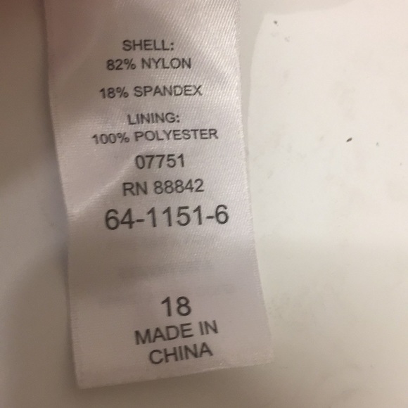 Swuimsuit for all sz 18 black .pink & white nwt - Picture 9 of 11